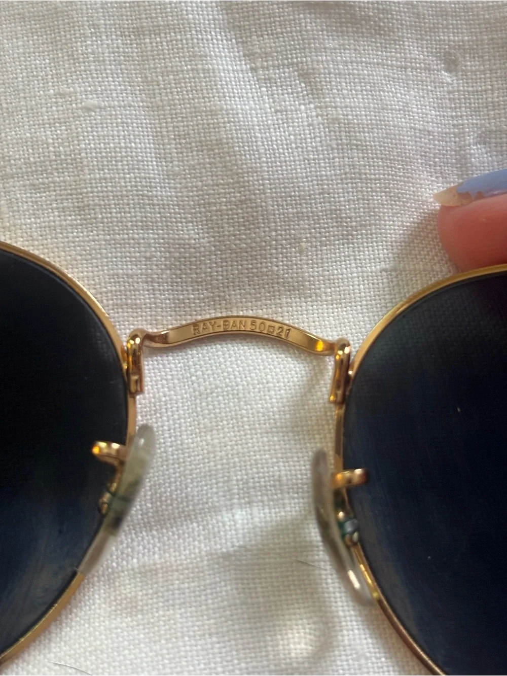Ray-Ban round metal polarized Sunglasses
